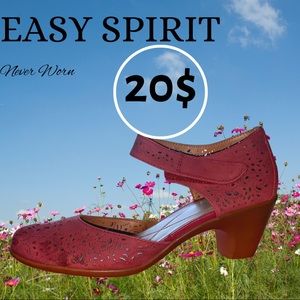 Easy Spirit Block Heel 1 inch Chunky Block Heel